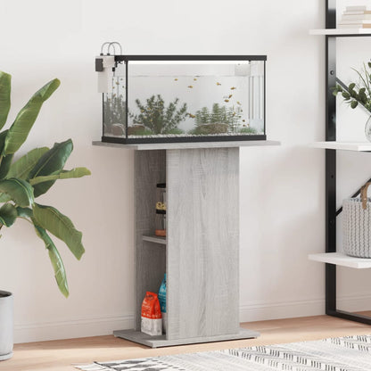 Aquarium Stand 60,5x36x72,5 cm Engineered Wood Grey sonoma 60.5 cm