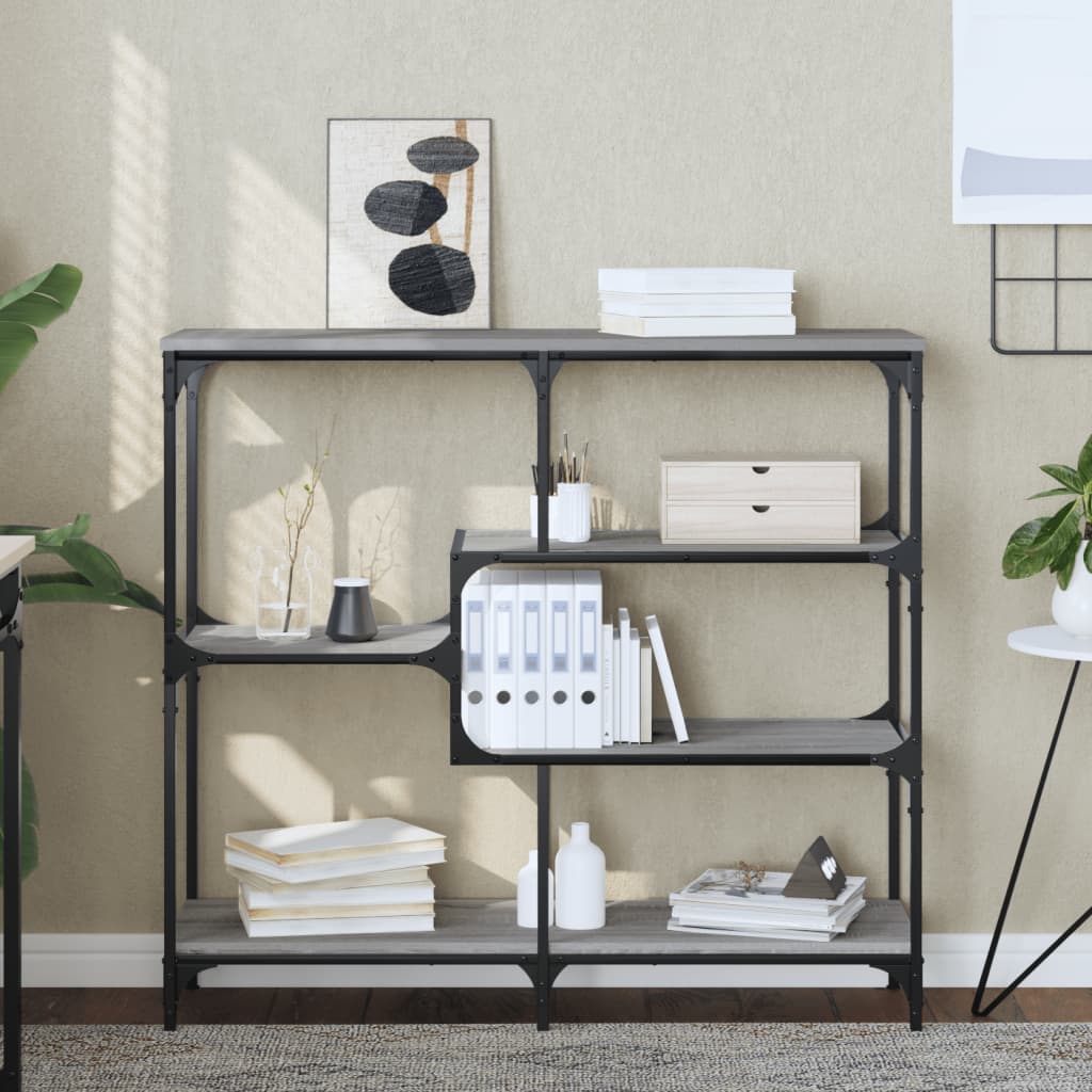 Console Table 103x32x95 cm Engineered Wood Grey sonoma 103 cm