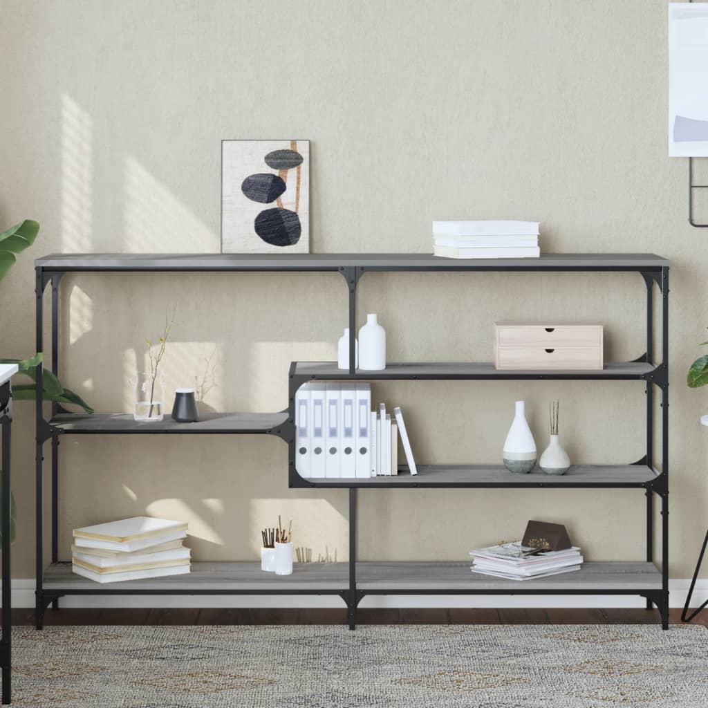 Console Table 103x32x95 cm Engineered Wood Grey sonoma 160 cm