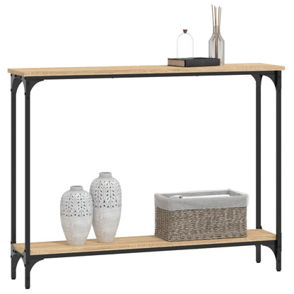 Console Table 75x22,5x75 cm Engineered Wood Sonoma oak