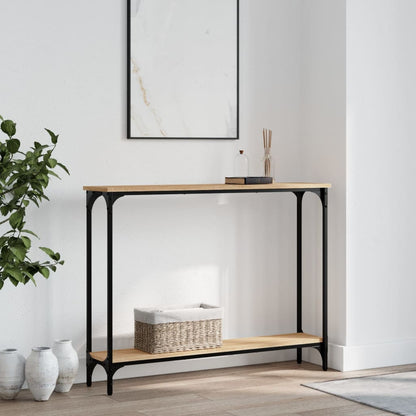 Console Table 75x22,5x75 cm Engineered Wood Sonoma oak