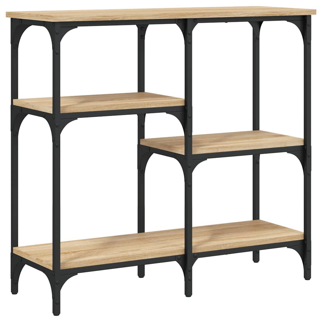 Console Table 160x29x75 cm Engineered Wood Sonoma oak 80 cm