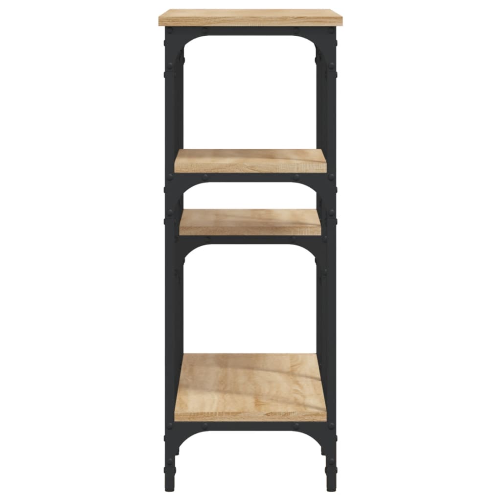 Console Table 160x29x75 cm Engineered Wood Sonoma oak 80 cm