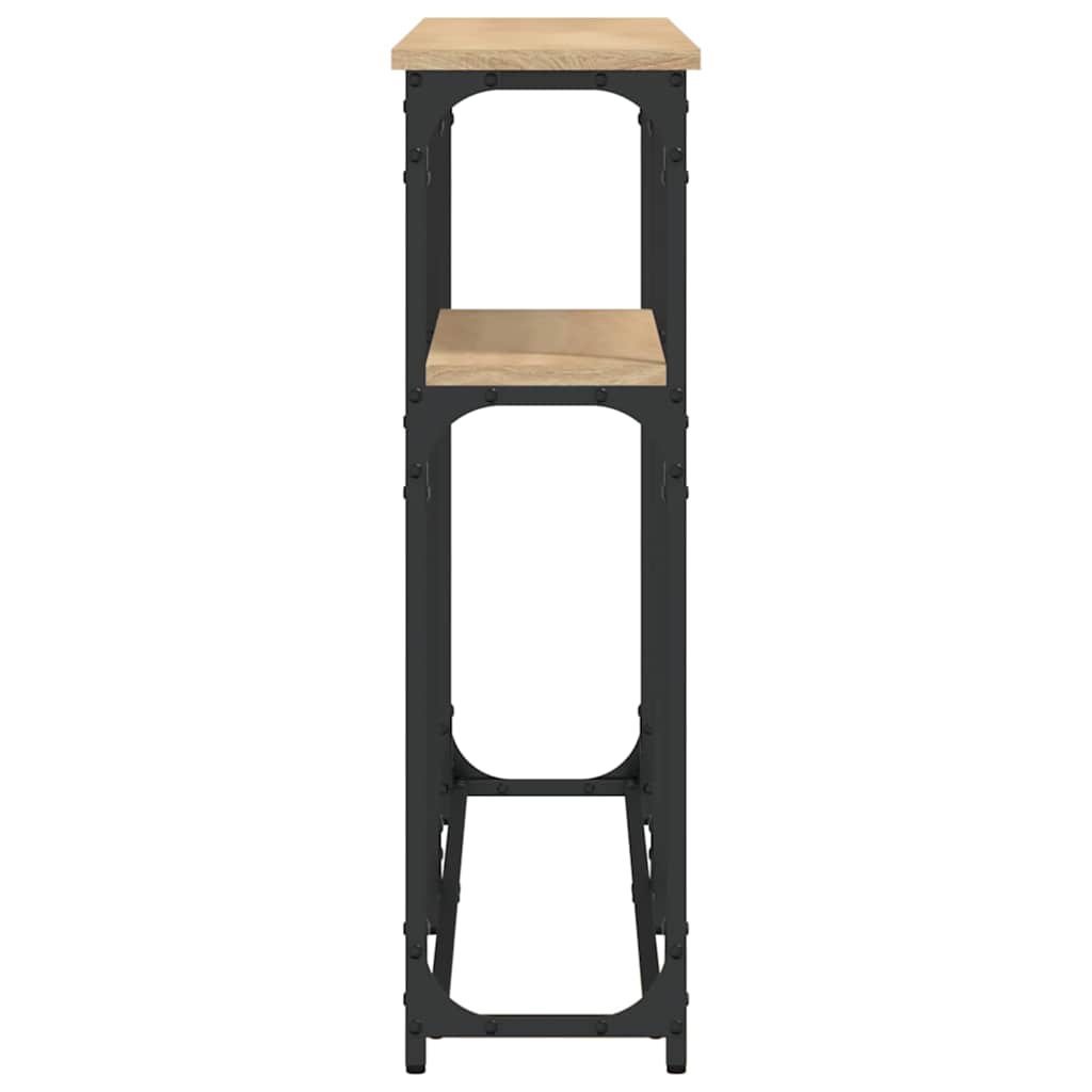 Console Table 90x22,5x75 cm Engineered Wood Sonoma oak