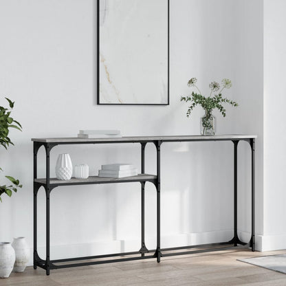 Console Table 90x22,5x75 cm Engineered Wood Grey sonoma