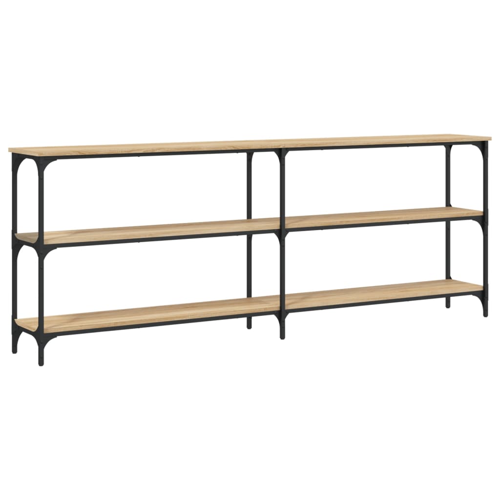 Console Table 100x29x75 cm Engineered Wood Sonoma oak 200 cm