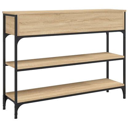 Console Table 100x25x75 cm Engineered Wood Sonoma oak 100 cm