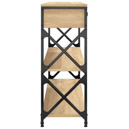 Console Table 75x28x75 cm Engineered Wood Sonoma oak 100 cm