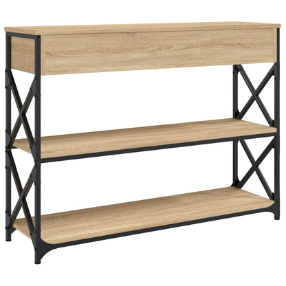 Console Table 75x28x75 cm Engineered Wood Sonoma oak 100 cm