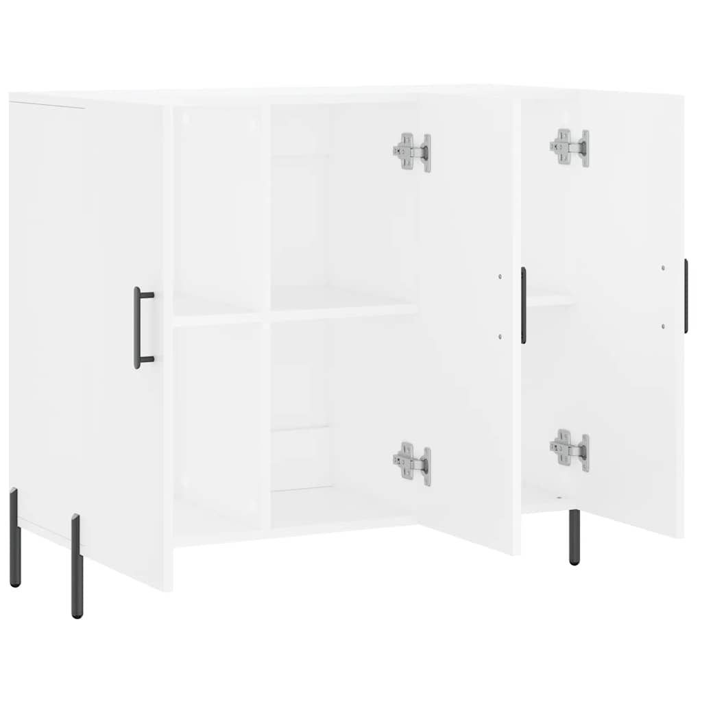 Sideboard 90x34x80 cm Engineered Wood White