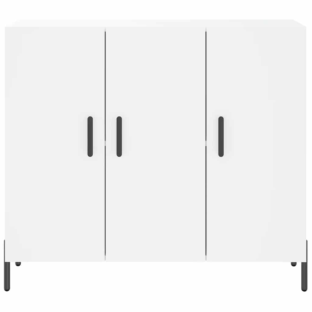 Sideboard 90x34x80 cm Engineered Wood White