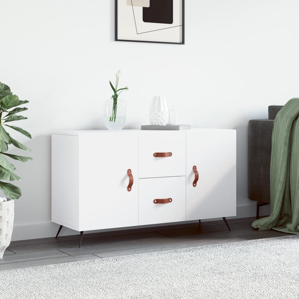 Sideboard 100x36x60 cm Engineered Wood White
