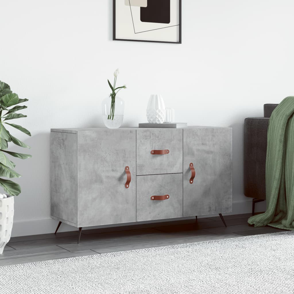 Sideboard 100x36x60 cm Engineered Wood Concrete grey