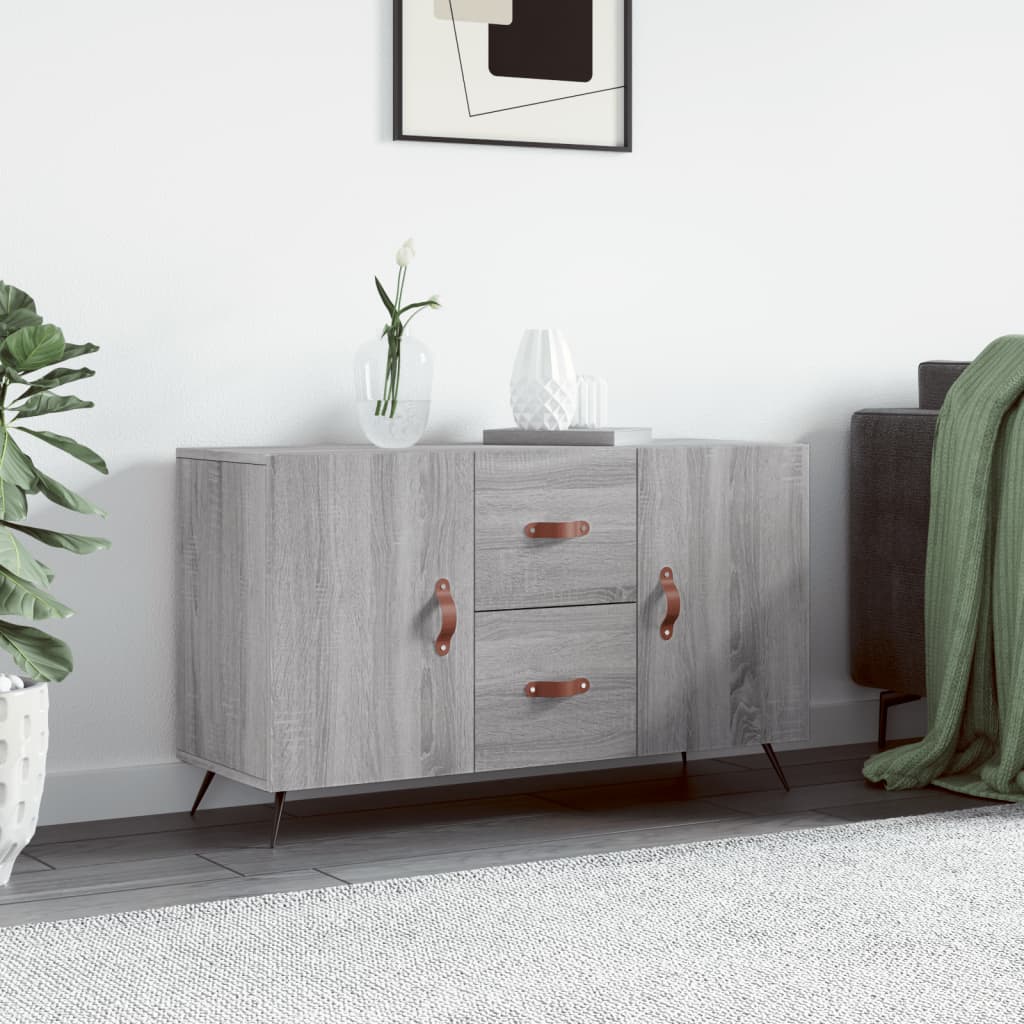 Sideboard 100x36x60 cm Engineered Wood Grey sonoma