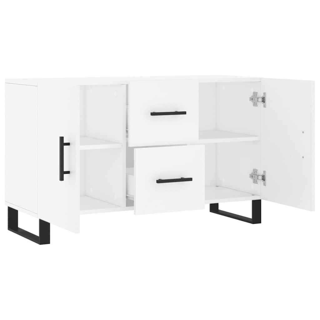 Sideboard 100x36x60 cm Engineered Wood White