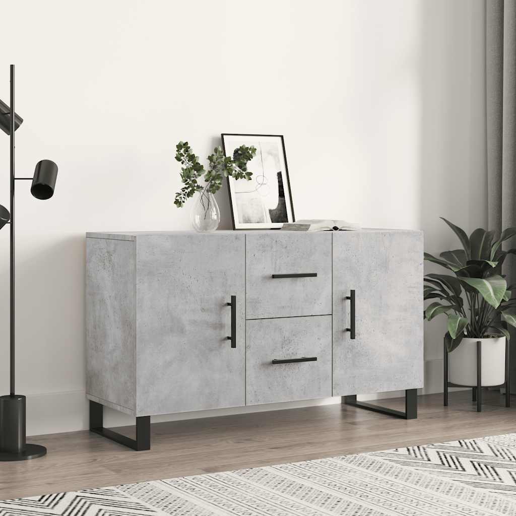 Sideboard 100x36x60 cm Engineered Wood Concrete grey