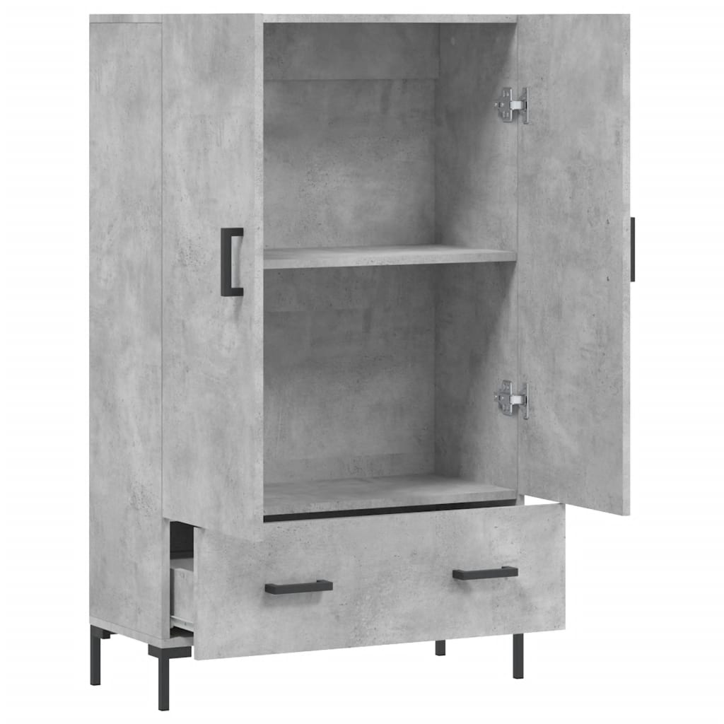Highboard 69,5x31x115 cm Engineered Wood Concrete grey