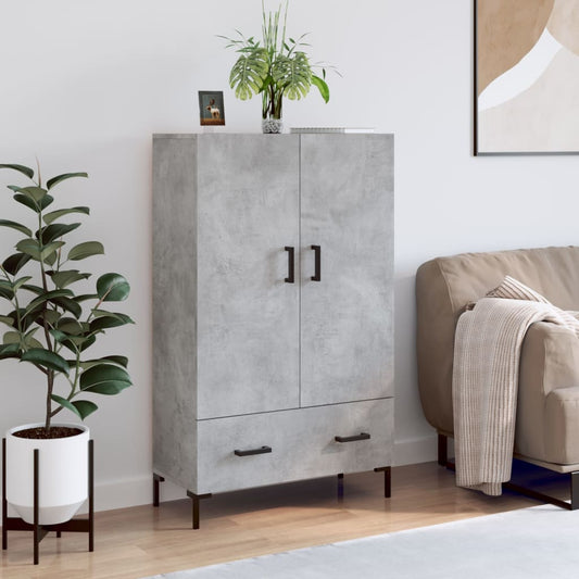 Highboard 69,5x31x115 cm Engineered Wood Concrete grey