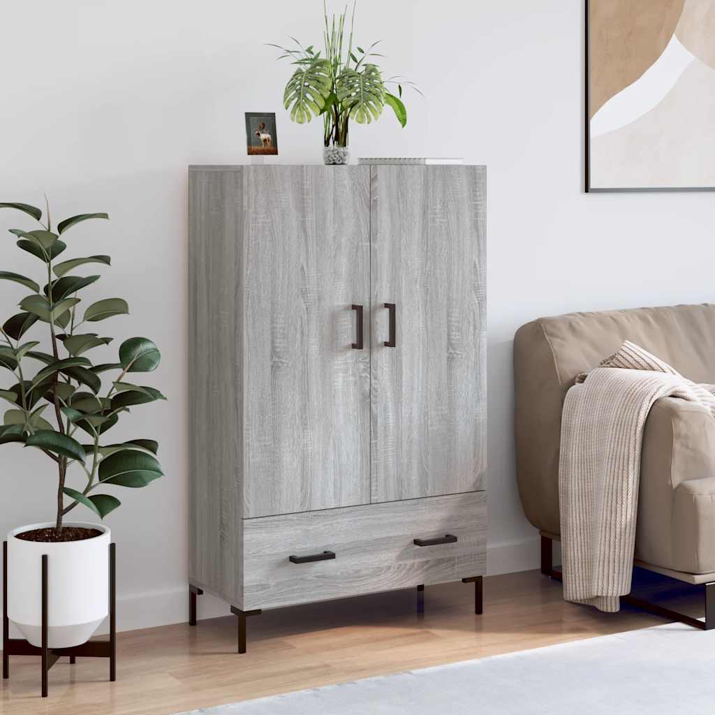Highboard 69,5x31x115 cm Engineered Wood Grey sonoma