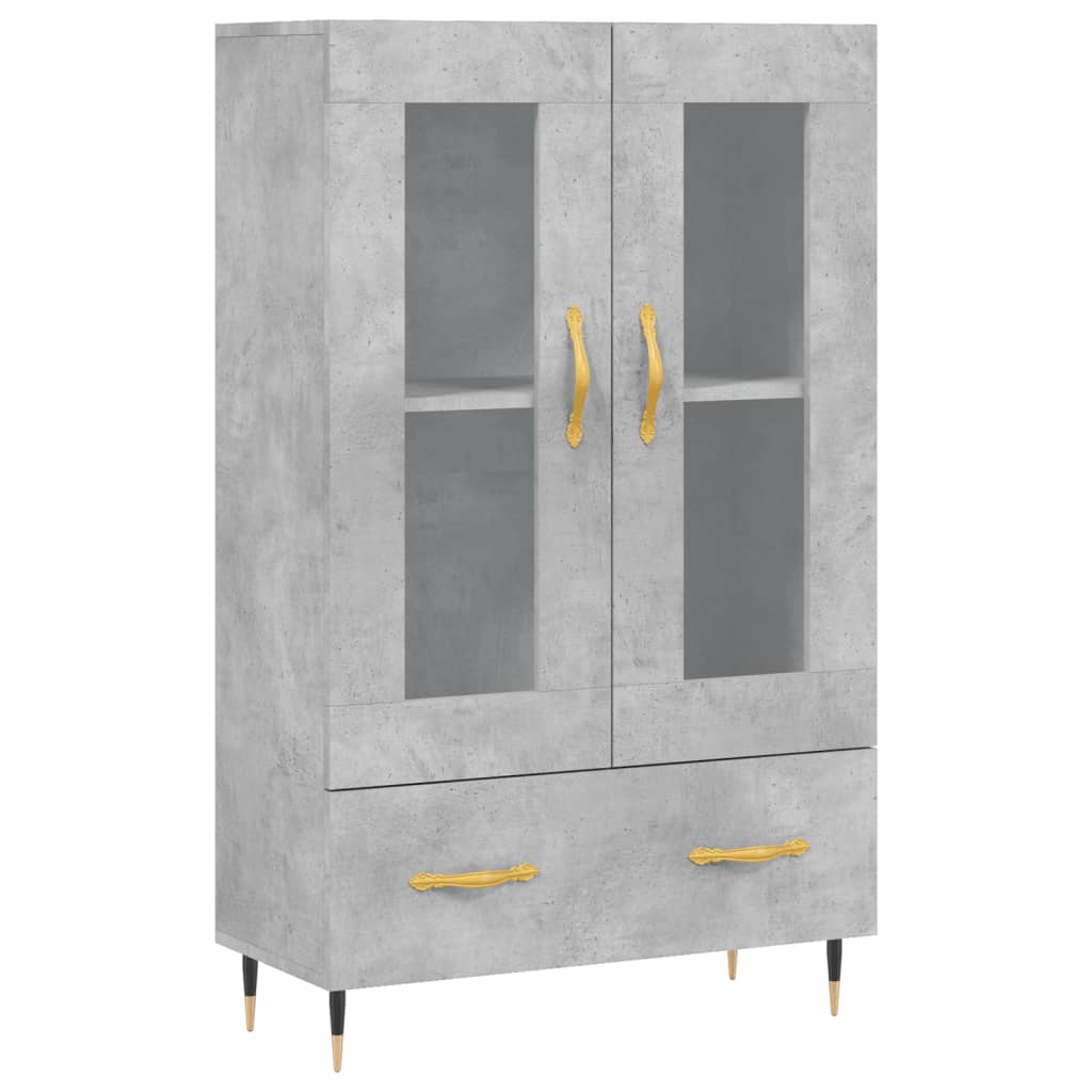 Highboard 69,5x31x115 cm Engineered Wood Concrete grey