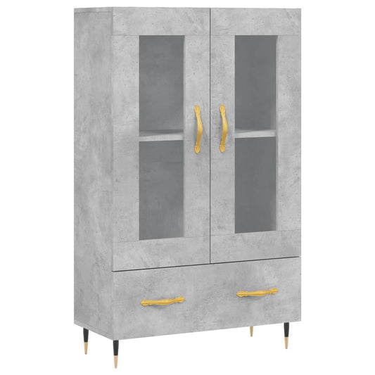 Highboard 69,5x31x115 cm Engineered Wood Concrete grey