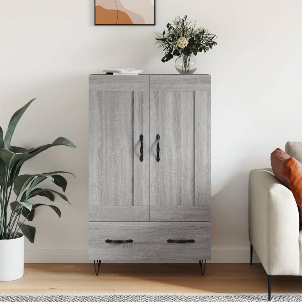 Highboard 69,5x31x115 cm Engineered Wood Grey sonoma