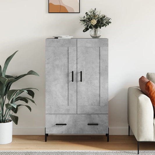 Highboard 69,5x31x115 cm Engineered Wood Concrete grey