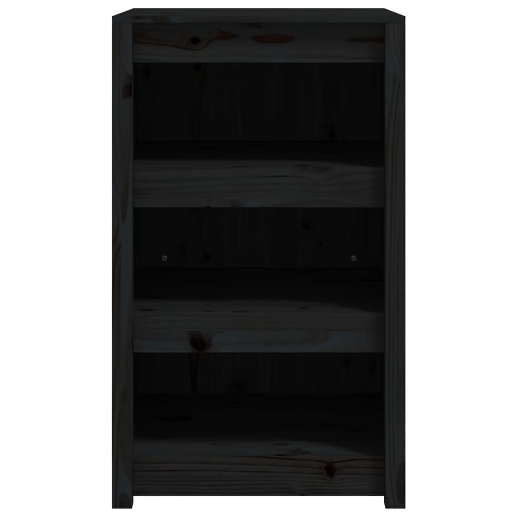 Outdoor Kitchen Cabinet "MEPPEL" 55x55x92 cm Solid Wood Douglas Black pine 3 shelves