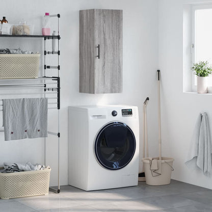 Wall Mounted Cabinet 34,5x34x90 cm Grey sonoma