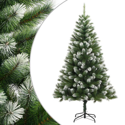 Artificial Hinged Christmas Tree with Flocked Snow 300 LEDs 180 cm Basic