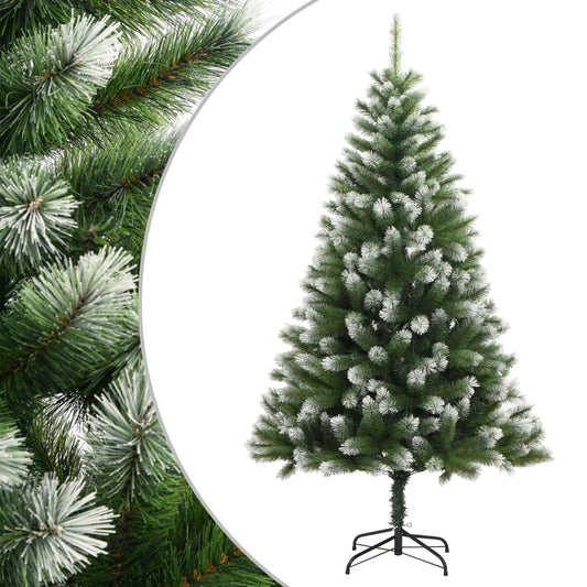 Artificial Hinged Christmas Tree with Flocked Snow 300 LEDs 180 cm Basic