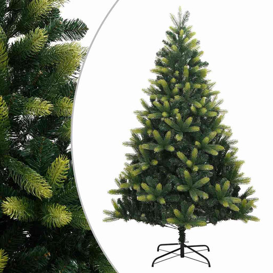 Artificial Hinged Christmas Tree 300 LEDs Green 210 cm Basic