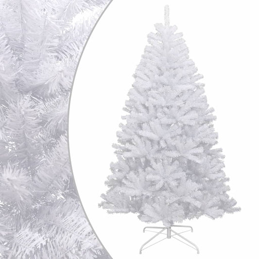 Artificial Hinged Christmas Tree with Flocked Snow White 120 cm