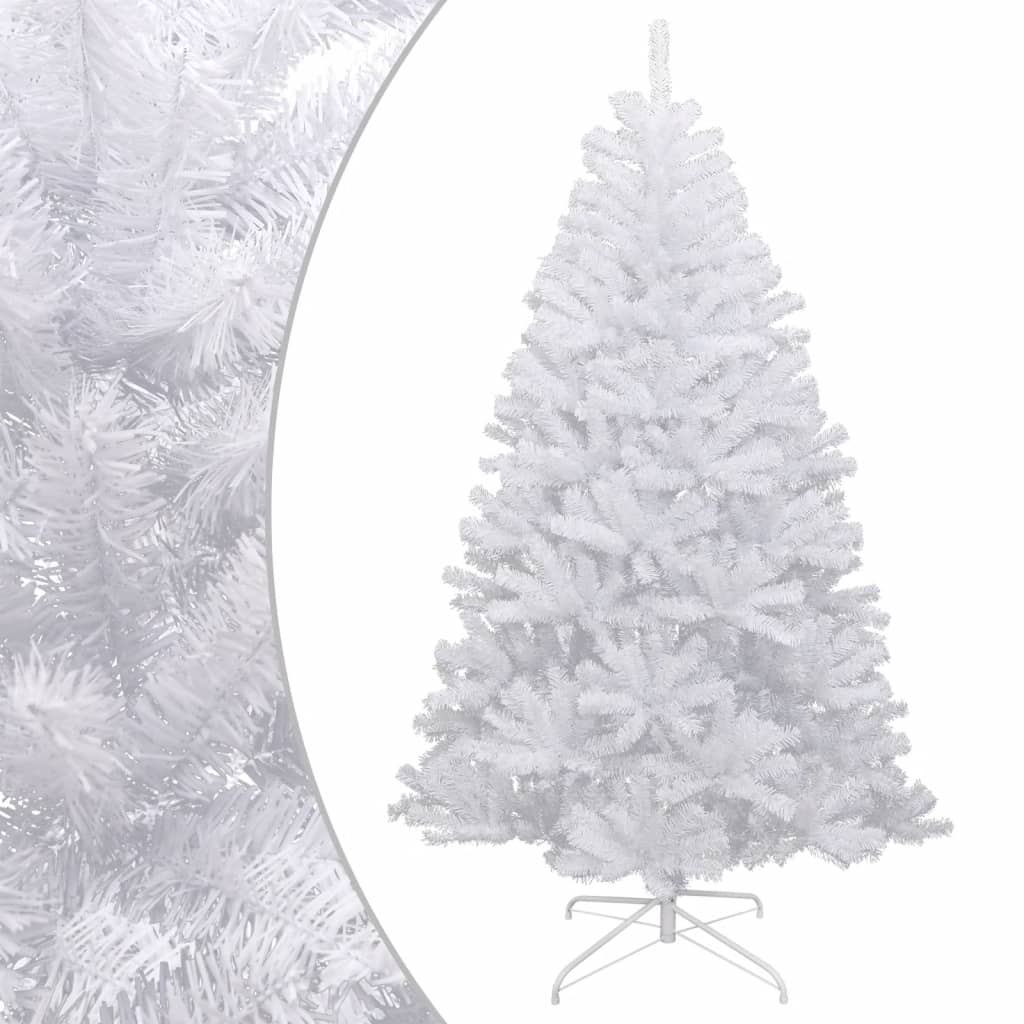 Artificial Hinged Christmas Tree with Flocked Snow White 180 cm