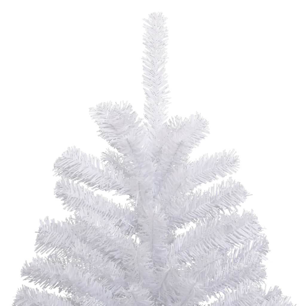 Artificial Hinged Christmas Tree with Flocked Snow White 210 cm