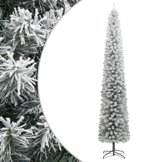 Artificial Christmas Tree Green Green and White 270 cm Basic
