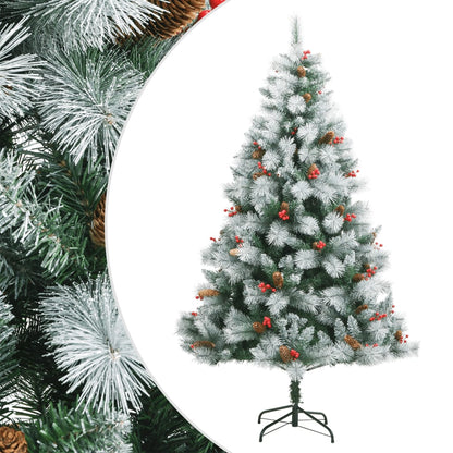 Artificial Christmas Tree Green and white 180 cm Basic