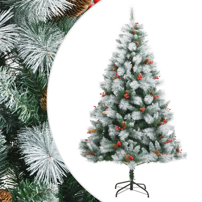 Artificial Christmas Tree Green and white 240 cm Basic