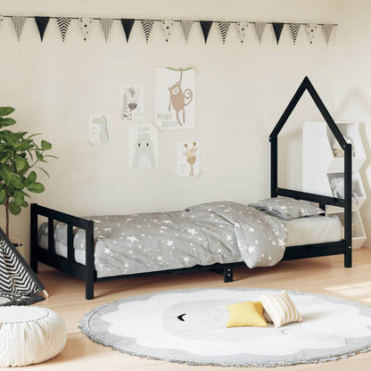 Kids Bed Frame Solid Wood Pine 90 cm 190 cm