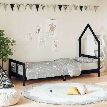 Kids Bed Frame Solid Wood Pine 80 cm 200 cm