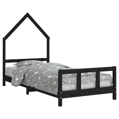 Kids Bed Frame Solid Wood Pine 90 cm 200 cm