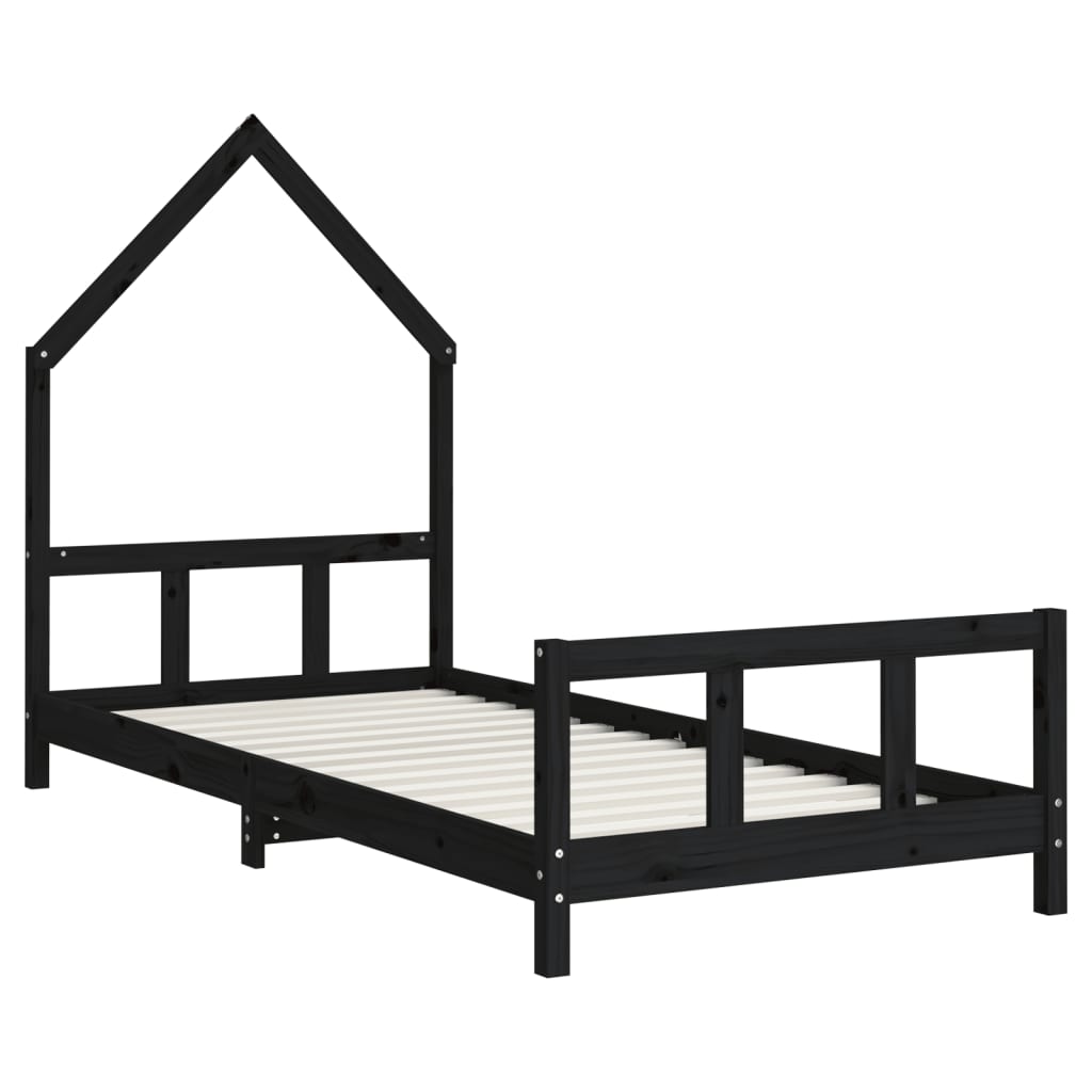Kids Bed Frame Solid Wood Pine 90 cm 200 cm