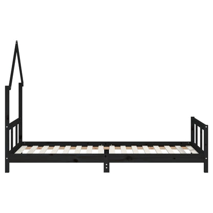 Kids Bed Frame Solid Wood Pine 90 cm 200 cm