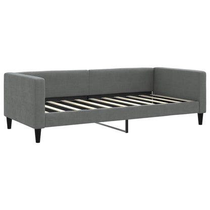vidaXL Daybed with Trundle&Drawers without Mattress Dark Grey 90x190cm 4
