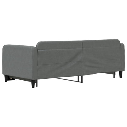 vidaXL Daybed with Trundle without Mattress Dark Grey 90x190 cm 5