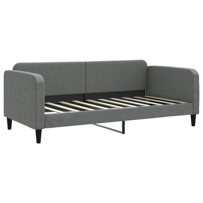 vidaXL Daybed with Trundle without Mattress Dark Grey 90x190 cm 6