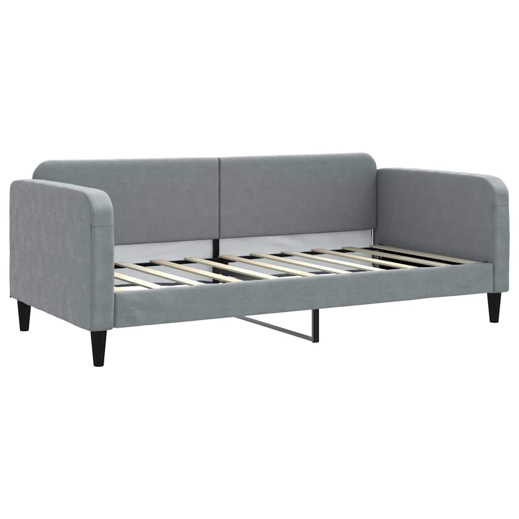 vidaXL Daybed with Trundle&Drawers Light Grey 90x190 cm 6