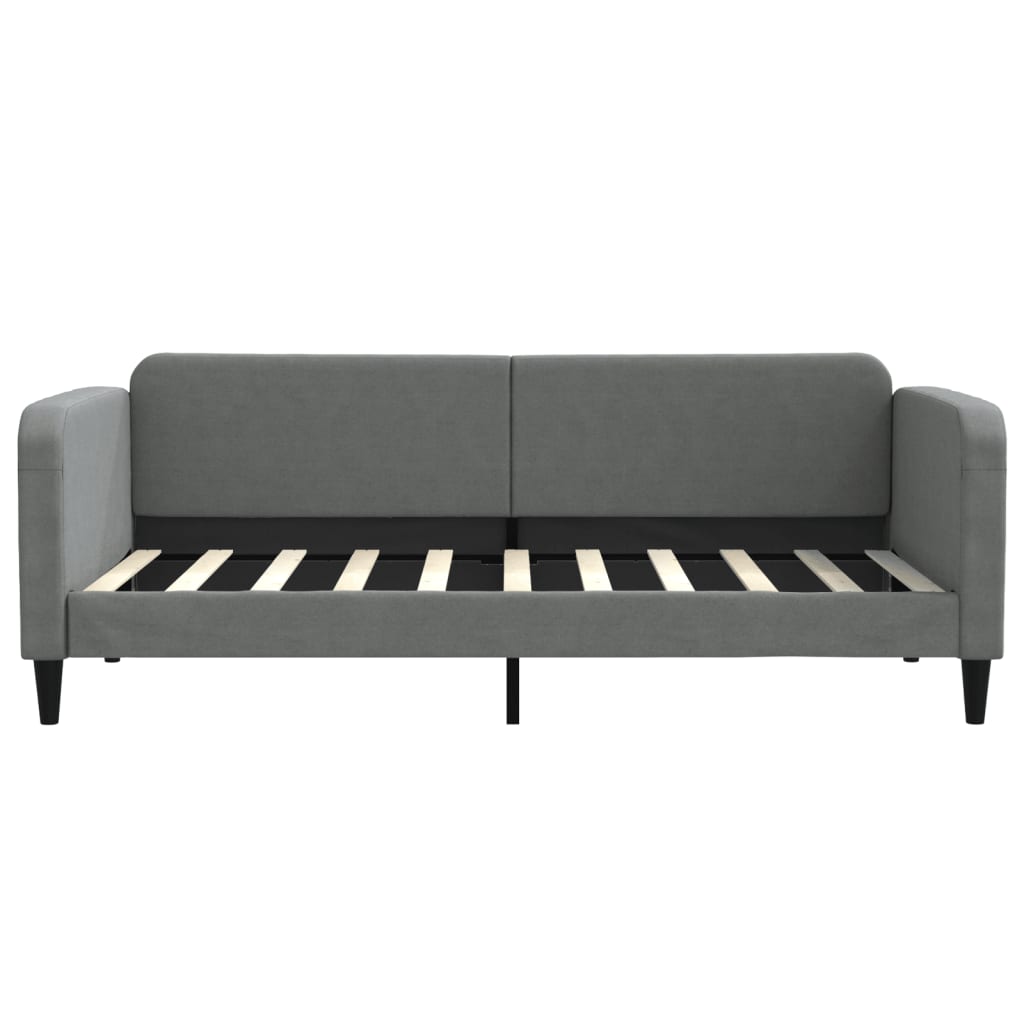 vidaXL Daybed with Trundle&Drawers without Mattress Dark Grey 90x190cm 5