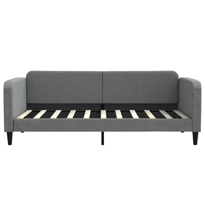 vidaXL Daybed with Trundle&Drawers without Mattress Dark Grey 90x190cm 5