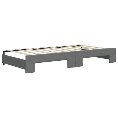 vidaXL Daybed with Trundle&Drawers without Mattress Dark Grey 90x190cm 6